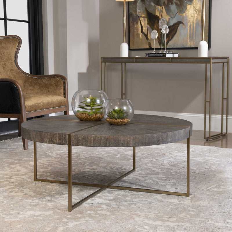 Taja Round Coffee Table-Uttermost-UTTM-25378-Coffee Tables-2-France and Son