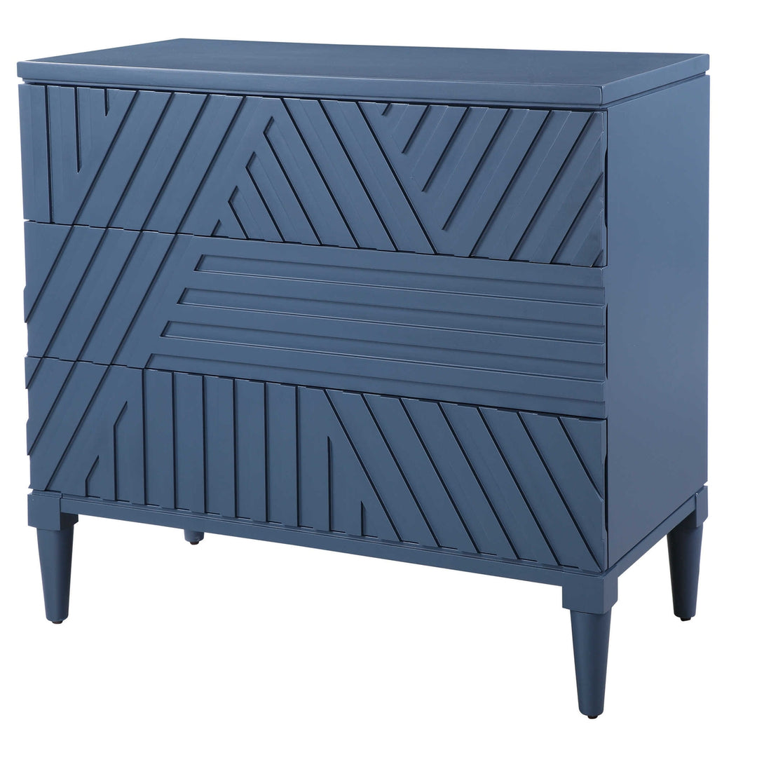 Colby Drawer Chest-Uttermost-UTTM-25383-DressersDeep Sea Blue-11-France and Son