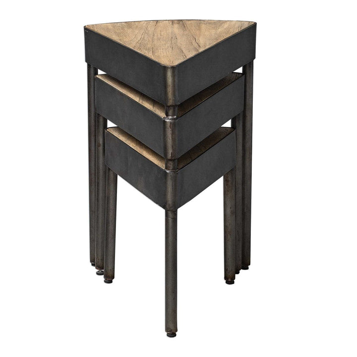 Akito Swivel Nesting Table-Uttermost-UTTM-25432-Side Tables-3-France and Son