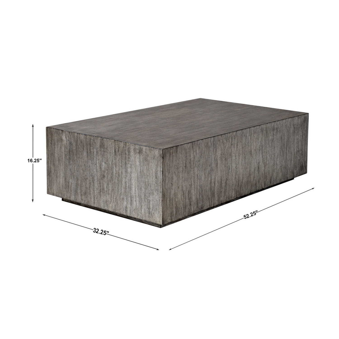 Kareem Modern Gray Coffee Table-Uttermost-UTTM-25443-Coffee Tables-6-France and Son