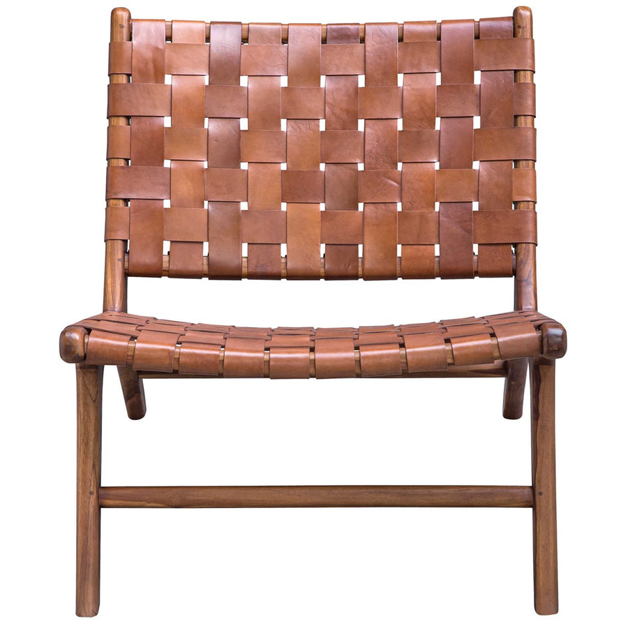 Uttermost Plait Woven Leather Accent Chair-Uttermost-UTTM-25484-Lounge Chairs-1-France and Son