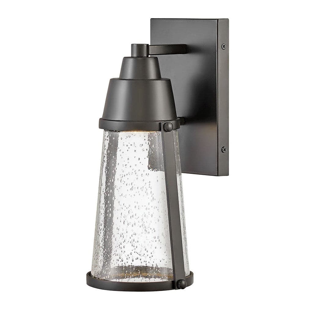 Outdoor Miles - Small Wall Mount Lantern-Hinkley Lighting-HINKLEY-2550BK-Outdoor Wall SconcesBlack-1-France and Son