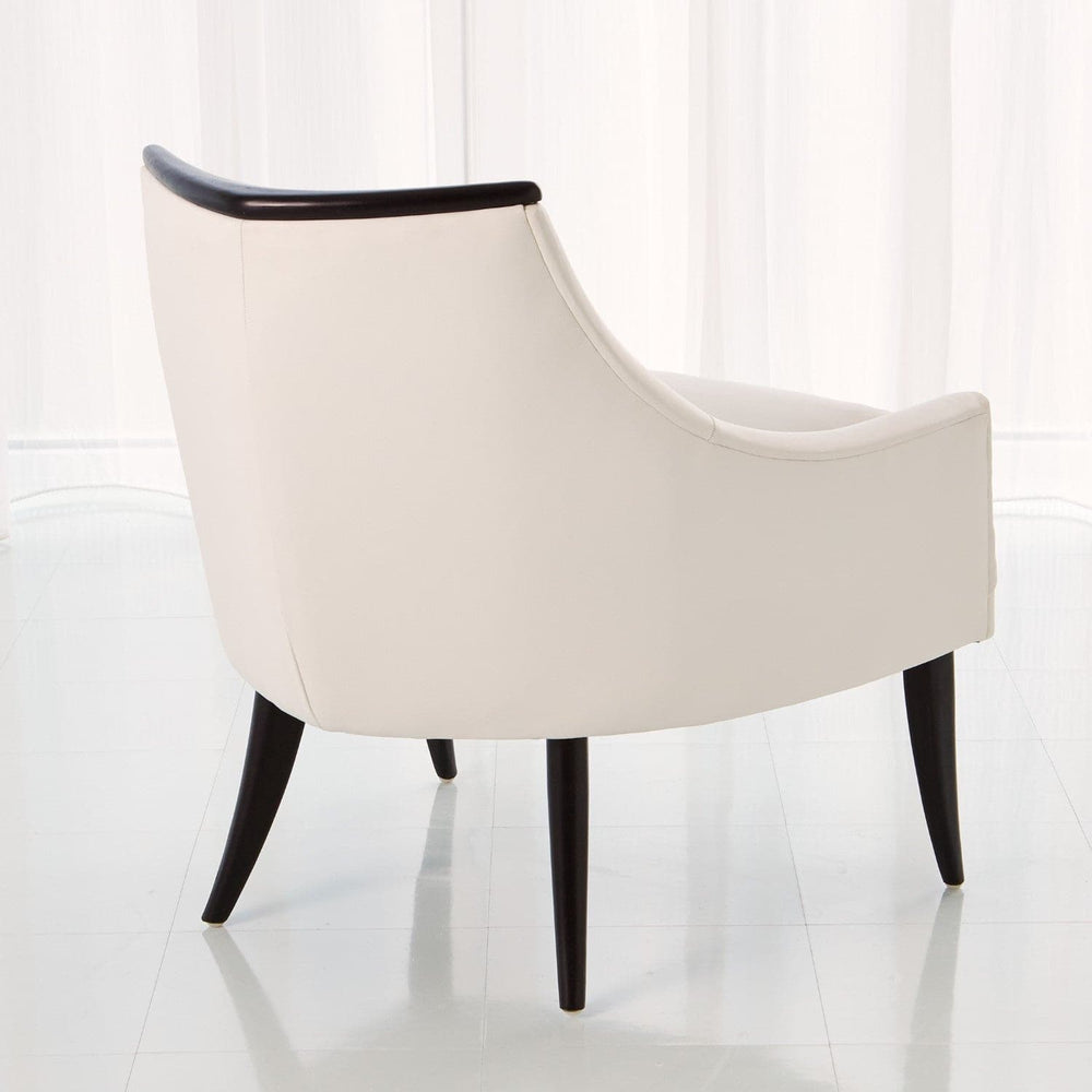 Boomerang Chair - White Leather-Global Views-GVSA-2556-Lounge Chairs-2-France and Son