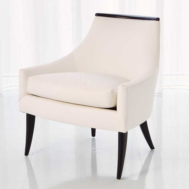 Boomerang Chair-Global Views-GVSA-2556-MUSLIN-Lounge ChairsEbony - Muslin-3-France and Son