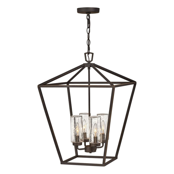 Outdoor Alford Place - Medium Single Tier 12v-Hinkley Lighting-HINKLEY-2567OZ-LV-PendantsMLV On Transformer Primary-Oil Rubbed Bronze-2-France and Son