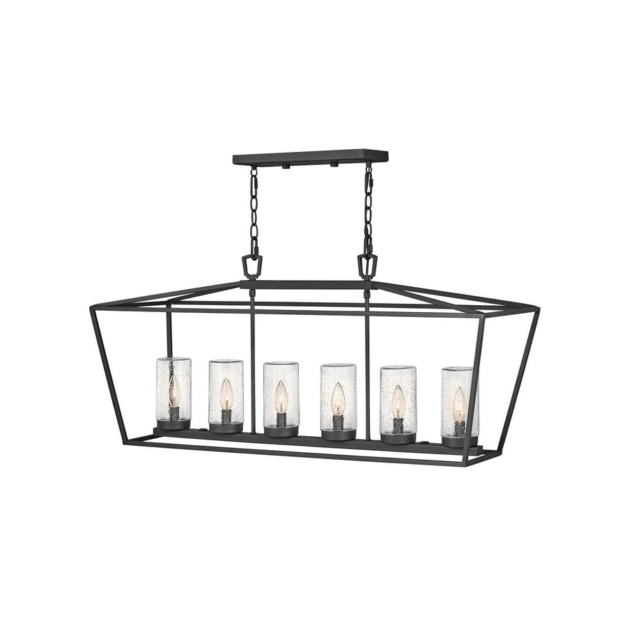 Outdoor Alford Place - Six Light Linear-Hinkley Lighting-HINKLEY-2569MB-1-Outdoor ChandeliersMuseum Black-1-France and Son
