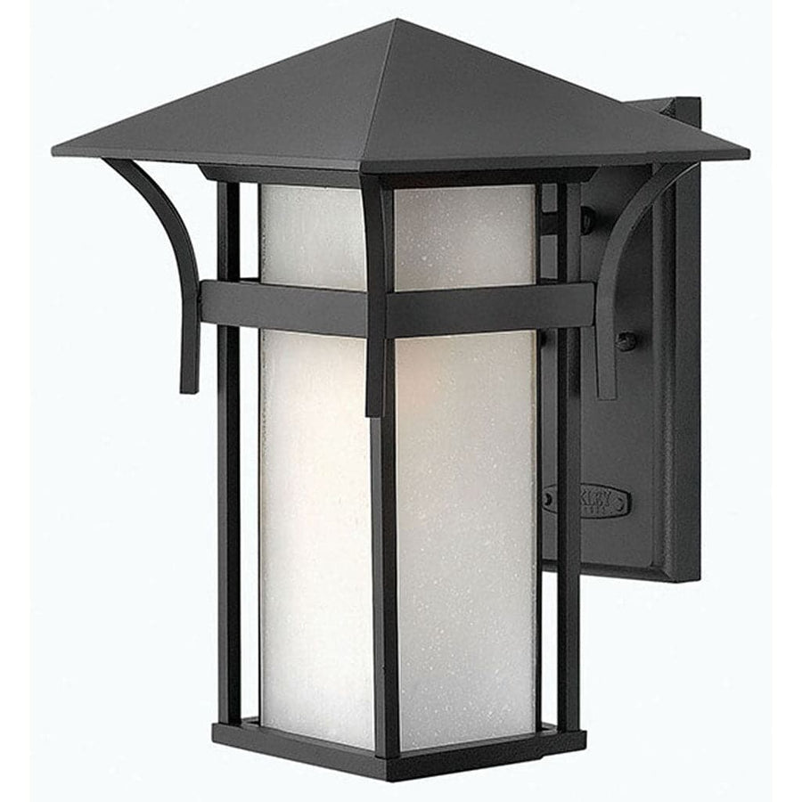 Outdoor Harbor - Medium Wall Mount Lantern-Hinkley Lighting-HINKLEY-2574SK-Outdoor Post LanternsNON-LED-Satin Black-1-France and Son