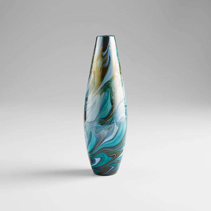 Medium Chalcedony Vase-Cyan Design-CYAN-09502-Decor-1-France and Son