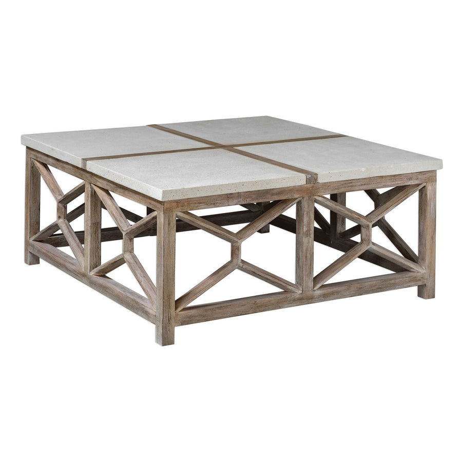 Catali Stone Coffee Table-Uttermost-UTTM-25885-Coffee Tables-1-France and Son