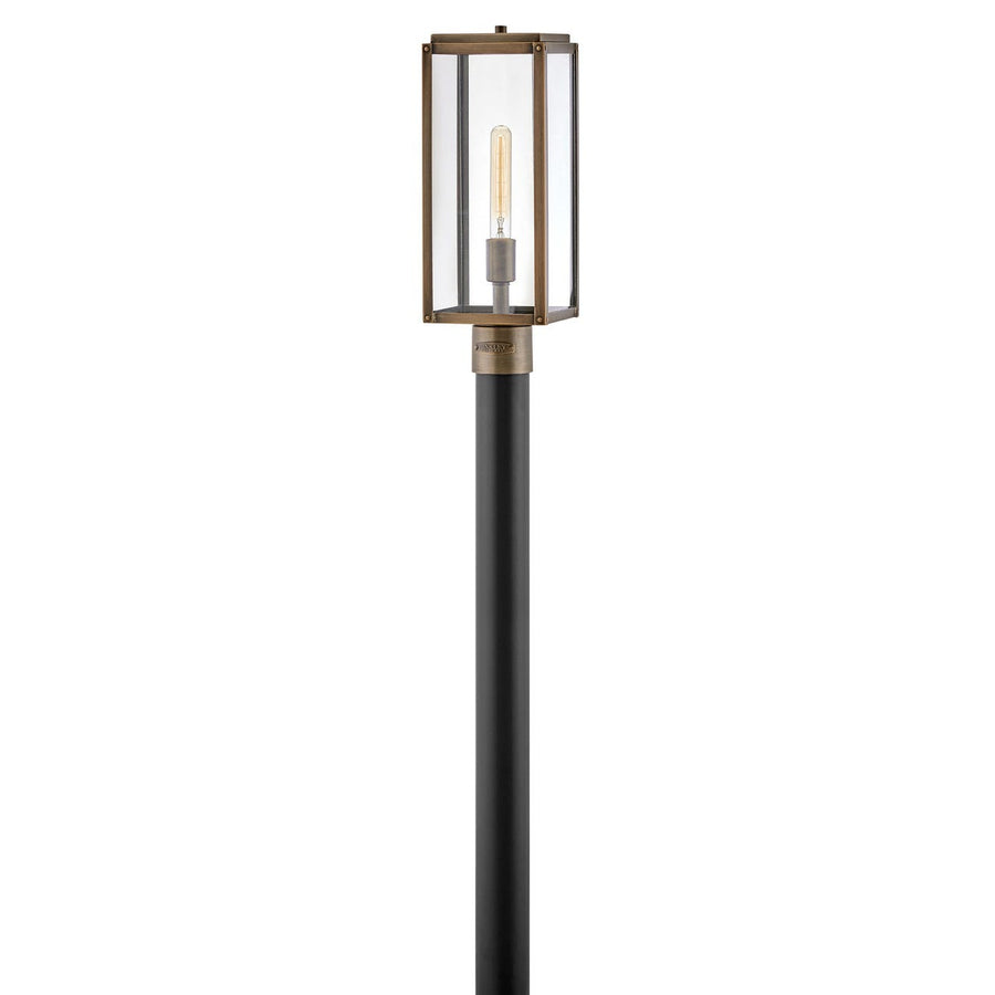 Outdoor Max Medium Post Top or Pier Mount Lantern-Hinkley Lighting-HINKLEY-2591BU-Outdoor Post LanternsBurnished Bronze (Non LED)-2-France and Son
