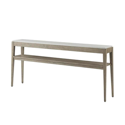 Tay Console Table-Theodore Alexander-THEO-CB53020.C267-Console TablesGrey Echo Oak-2-France and Son