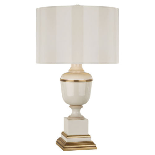 Annika Table Lamp-Robert Abbey Fine Lighting-ABBEY-2500-Table LampsCobalt-Painted Opaque Parchment Shade With Matte Gold Lining-13-France and Son