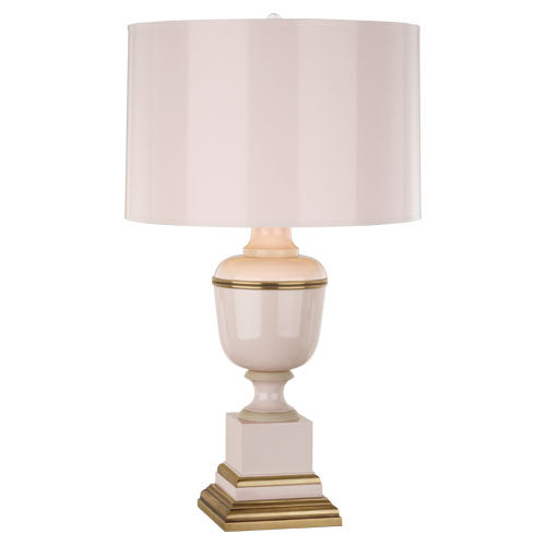 Annika Table Lamp-Robert Abbey Fine Lighting-ABBEY-2500-Table LampsCobalt-Painted Opaque Parchment Shade With Matte Gold Lining-11-France and Son