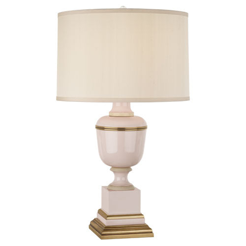 Annika Table Lamp-Robert Abbey Fine Lighting-ABBEY-2500-Table LampsCobalt-Painted Opaque Parchment Shade With Matte Gold Lining-10-France and Son