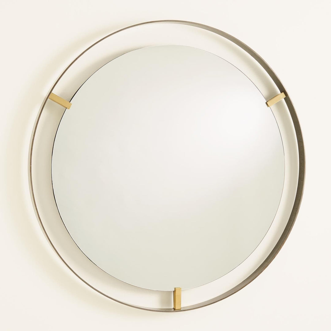 Floating Mirror-Global Views-GVSA-9.93131-MirrorsBrass Clips - Bronze-2-France and Son