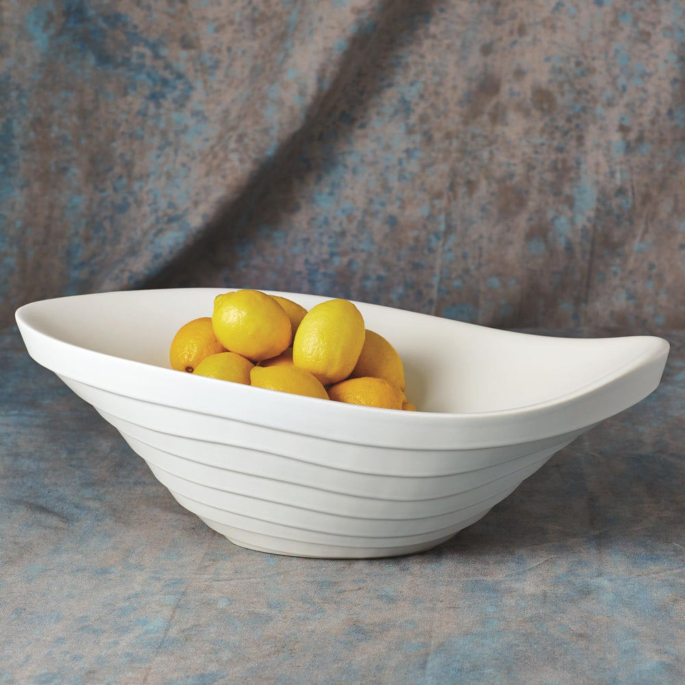 Terrace Bowl - Matte White-Global Views-GVSA-EN1.10000-Bowls-2-France and Son