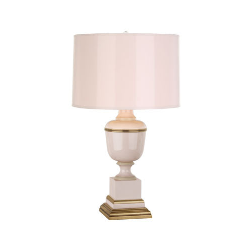 Annika Accent Lamp-Robert Abbey Fine Lighting-ABBEY-2504-Table LampsCobalt-Painted Opaque Parchment Shade With Matte Gold Lining-10-France and Son