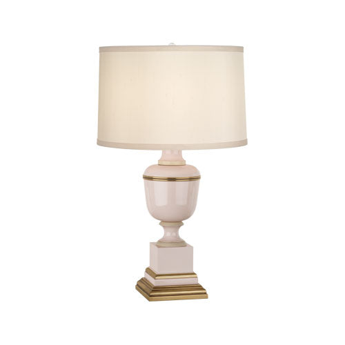 Annika Accent Lamp-Robert Abbey Fine Lighting-ABBEY-2504-Table LampsCobalt-Painted Opaque Parchment Shade With Matte Gold Lining-9-France and Son