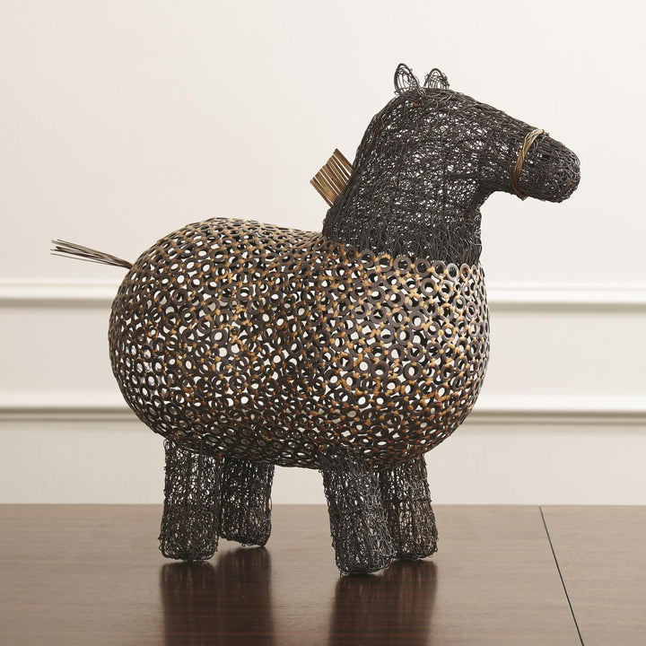 Crazy Fat Pony Sculpture-Global Views-GVSA-9.91051-Decorative Objects-2-France and Son