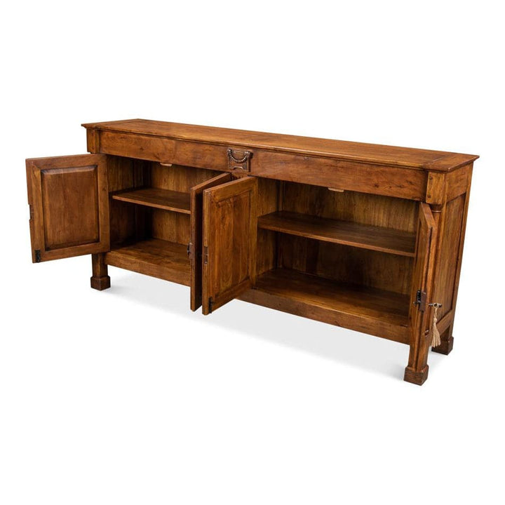 Canton Credenza, Fruitwood-SARREID-SARREID-26118-5-Sideboards & Credenzas-2-France and Son