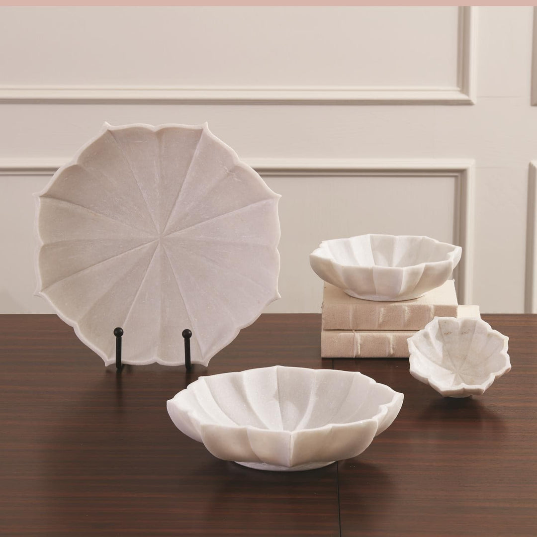 Marble Petal Bowl-Global Views-GVSA-9.91791-BowlsX- Large-2-France and Son