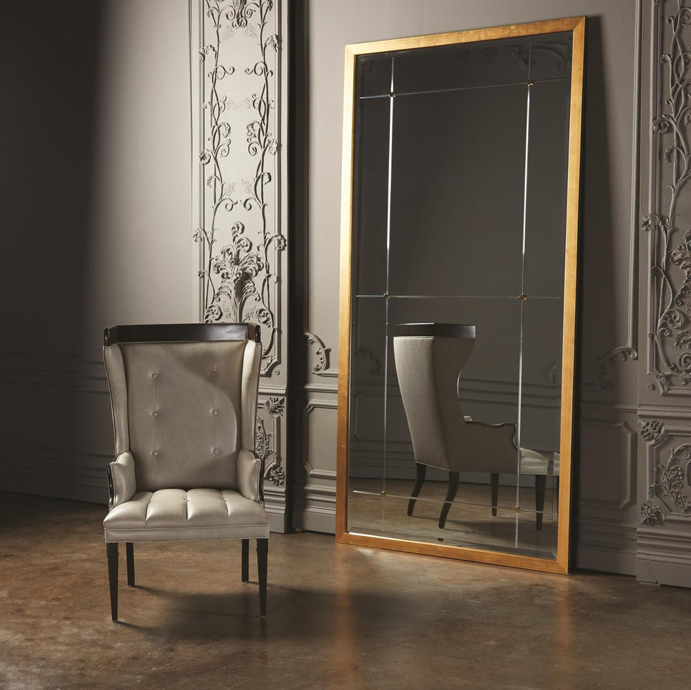 Wrenn Chair-Fabric/Leather Combo-Global Views-GVSA-2639-Lounge ChairsFabric/Leather Combo-2-France and Son