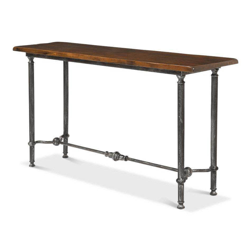 Layton Lodge Console Table Natural Fnsh-SARREID-SARREID-26190-Console Tables-4-France and Son