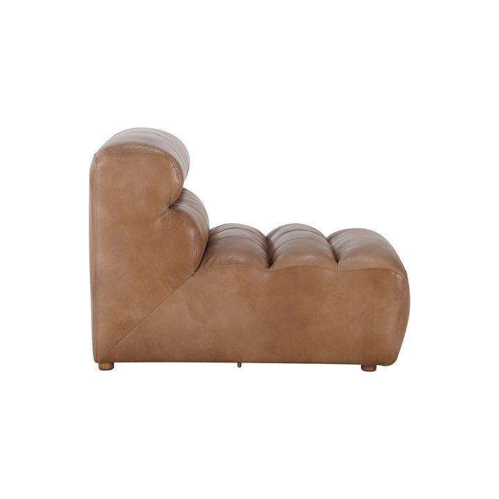 Ramsay Leather Slipper Chair-Moes-MOE-QN-1009-01-Lounge ChairsAntique-10-France and Son