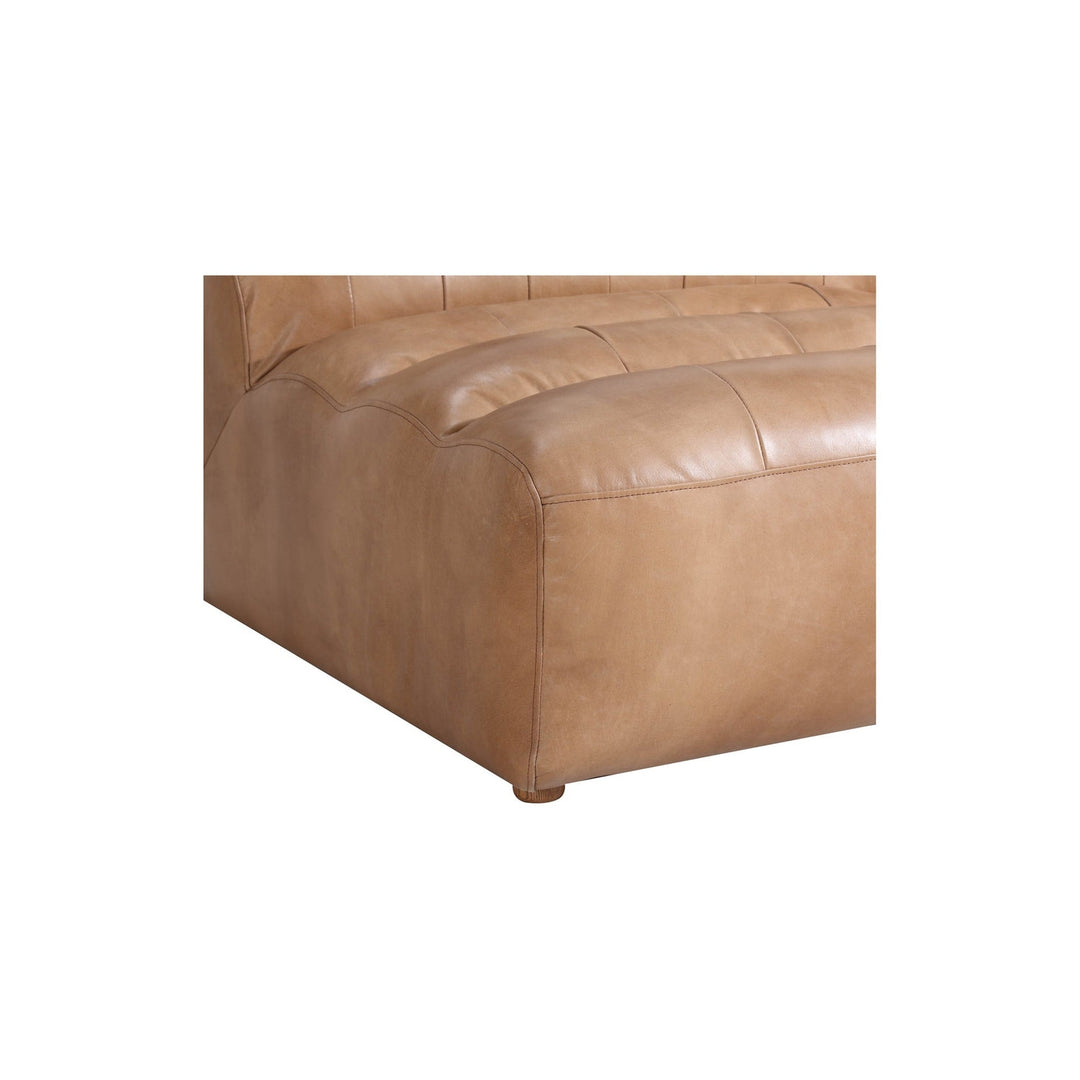 Ramsay Leather Slipper Chair-Moes-MOE-QN-1009-01-Lounge ChairsAntique-12-France and Son
