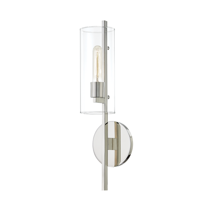 Ariel 1 Light Wall Sconce-Mitzi-HVL-H326101-PN-Outdoor Wall SconcesPolished Nickel-2-France and Son