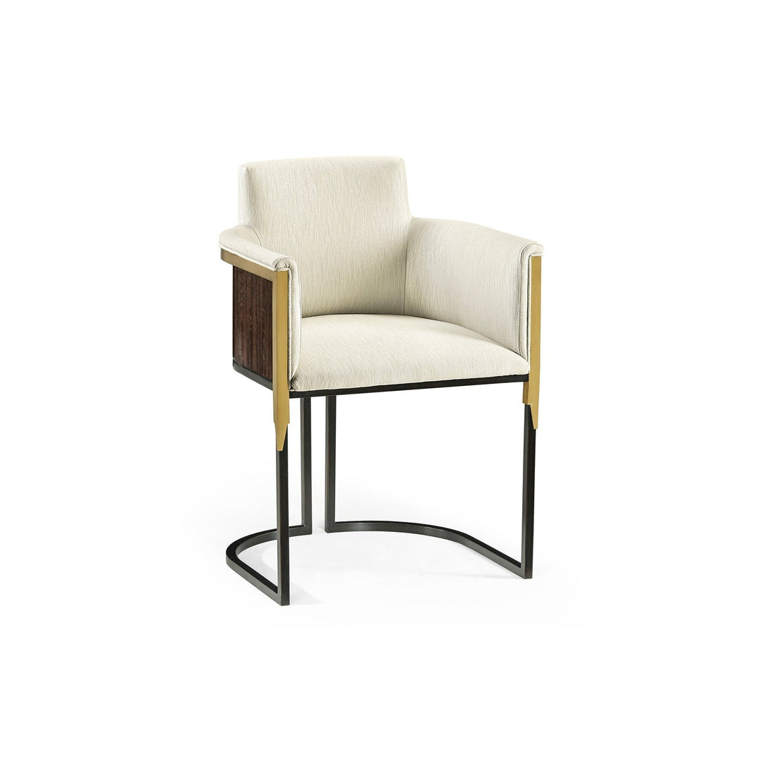 Fusion High Back Tub Dining Chair-Jonathan Charles-JCHARLES-500192-HB-LBE-F300-Dining Chairs-1-France and Son