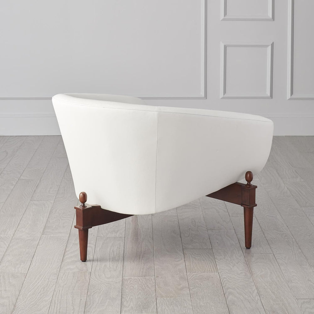 Mimi Chair - White Leather-Global Views-GVSA-2367-Lounge Chairs-2-France and Son