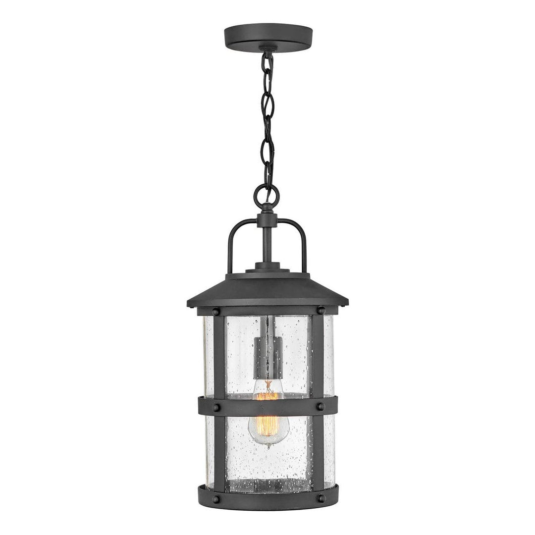 Outdoor Lakehouse - Medium Hanging Lantern-Hinkley Lighting-HINKLEY-2682BK-LL-Outdoor Post LanternsBlack-120v-3-France and Son