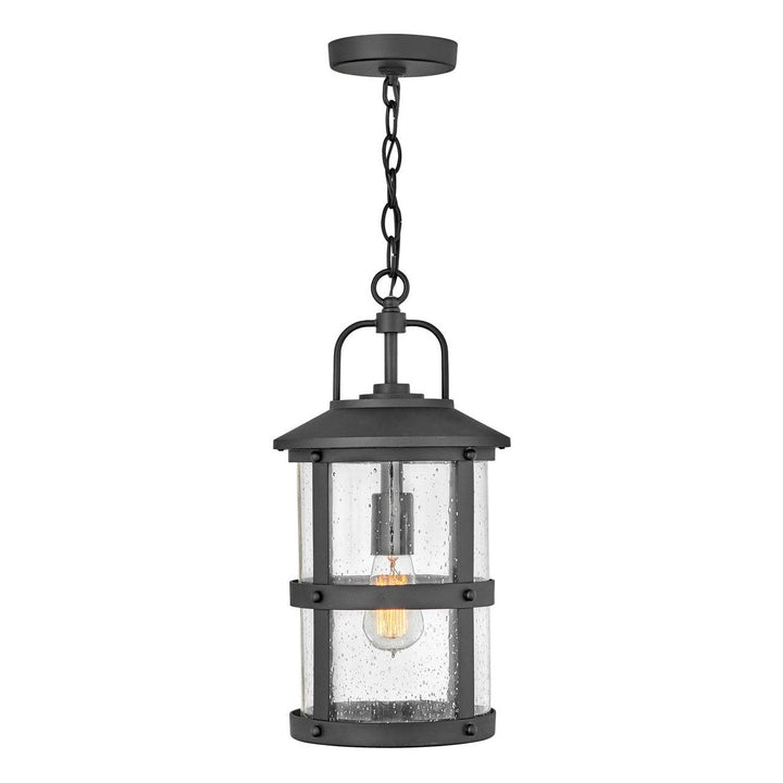 Outdoor Lakehouse - Medium Hanging Lantern-Hinkley Lighting-HINKLEY-2682BK-LL-Outdoor Post LanternsBlack-120v-3-France and Son