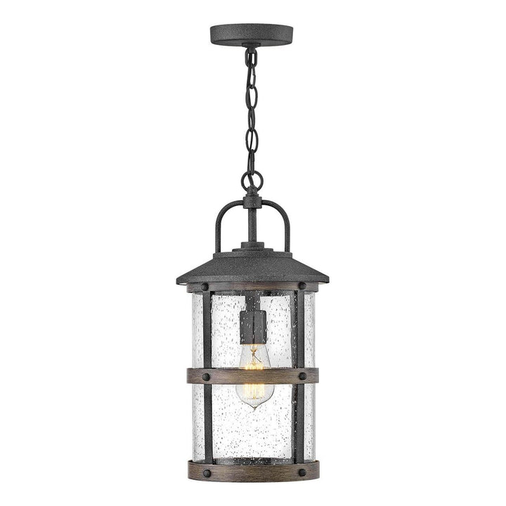 Outdoor Lakehouse - Medium Hanging Lantern-Hinkley Lighting-HINKLEY-2682DZ-LL-Outdoor Post LanternsAged Zinc-120V-2-France and Son