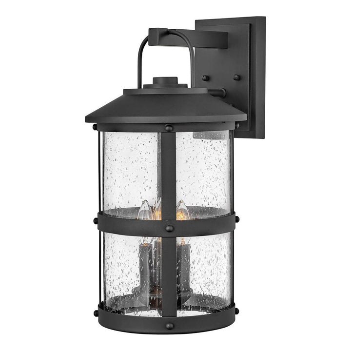 Lakehouse Extra Large Wall Mount Lantern-Hinkley Lighting-HINKLEY-2685BK-LL-Outdoor Post LanternsBlack-LED-3-France and Son