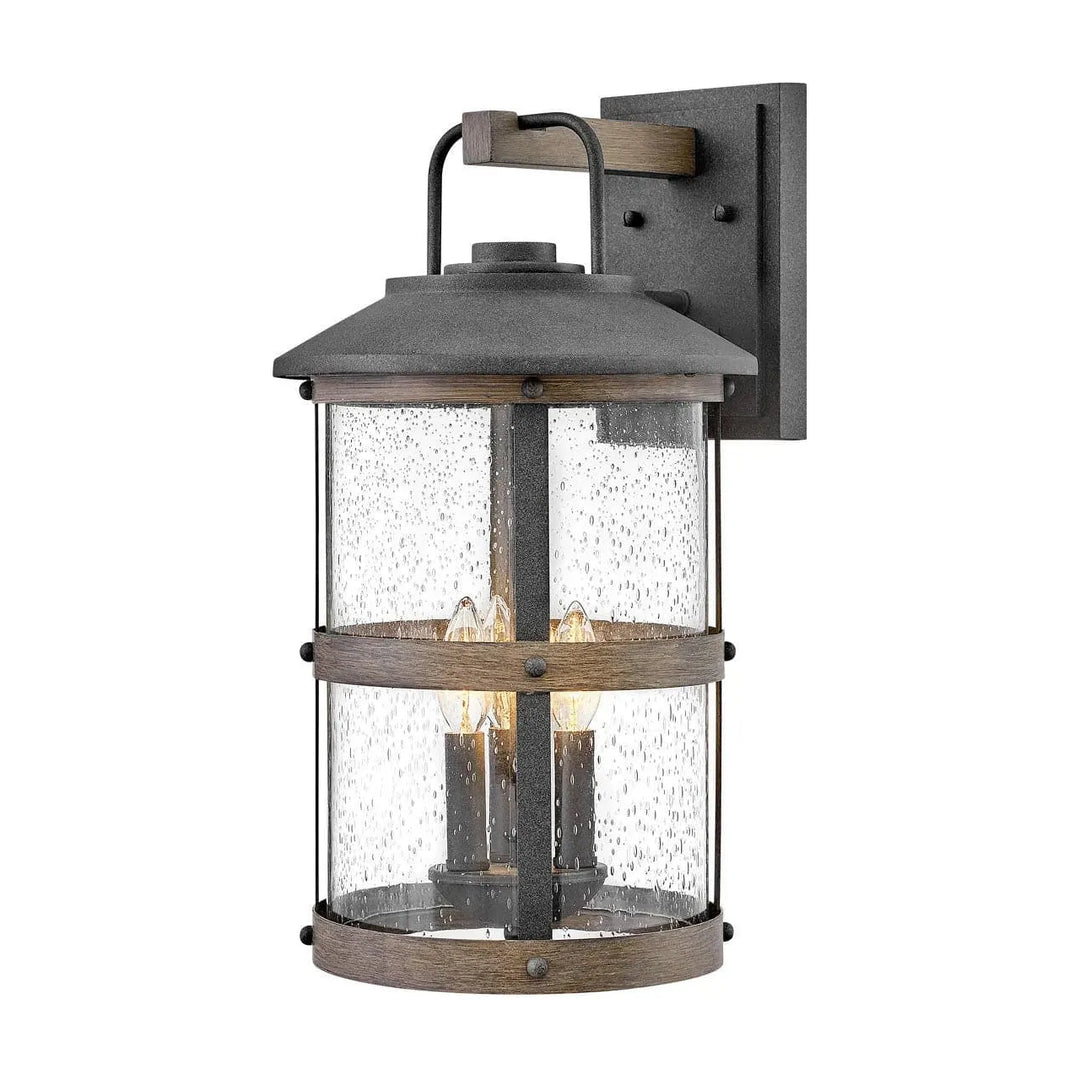 Lakehouse Extra Large Wall Mount Lantern-Hinkley Lighting-HINKLEY-2685DZ-LL-Outdoor Post LanternsAged Zinc-LED-4-France and Son