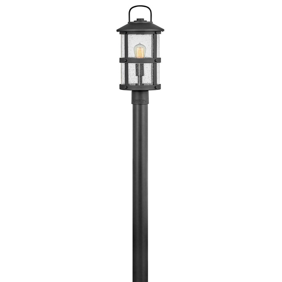 Outdoor Lakehouse - Medium Post Top or Pier Mount Lantern-Hinkley Lighting-HINKLEY-2687BK-LL-Outdoor Post LanternsBlack-LED-1-France and Son
