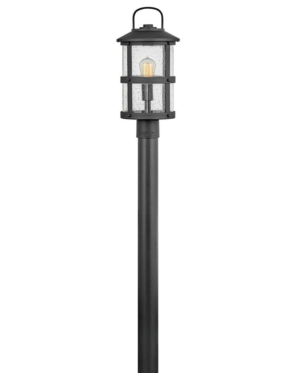Outdoor Lakehouse - Medium Post Top or Pier Mount Lantern-Hinkley Lighting-HINKLEY-2687BK-LV-Outdoor Post LanternsBlack-12V LED-2-France and Son