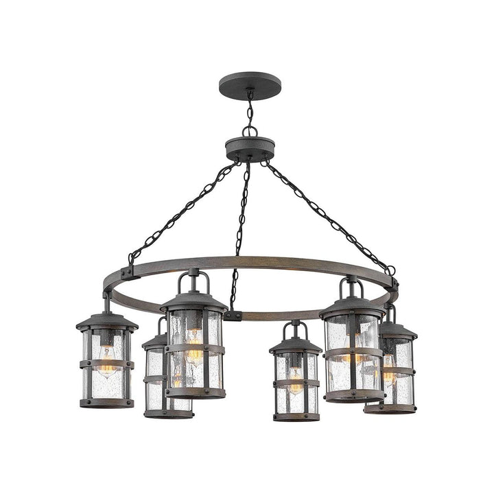 Lakehouse Medium Single Tier-Hinkley Lighting-HINKLEY-2689DZ-LV-ChandeliersLED 12V-Aged Zinc-4-France and Son