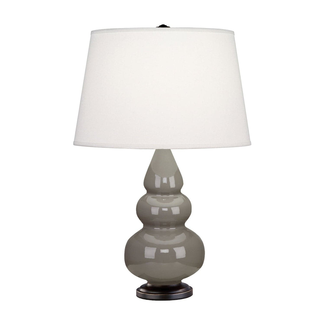 Small Short Gourd Accent Lamp - Deep Patina Bronze 24.375"H-Robert Abbey Fine Lighting-ABBEY-269X-Table LampsSmoky Taupe-10-France and Son