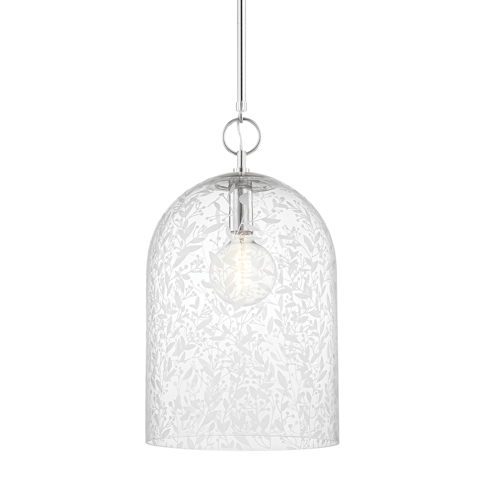 Belleville 1 Light Pendant - Large-Hudson Valley-HVL-7514-PN-PendantsPolished Nickel-2-France and Son