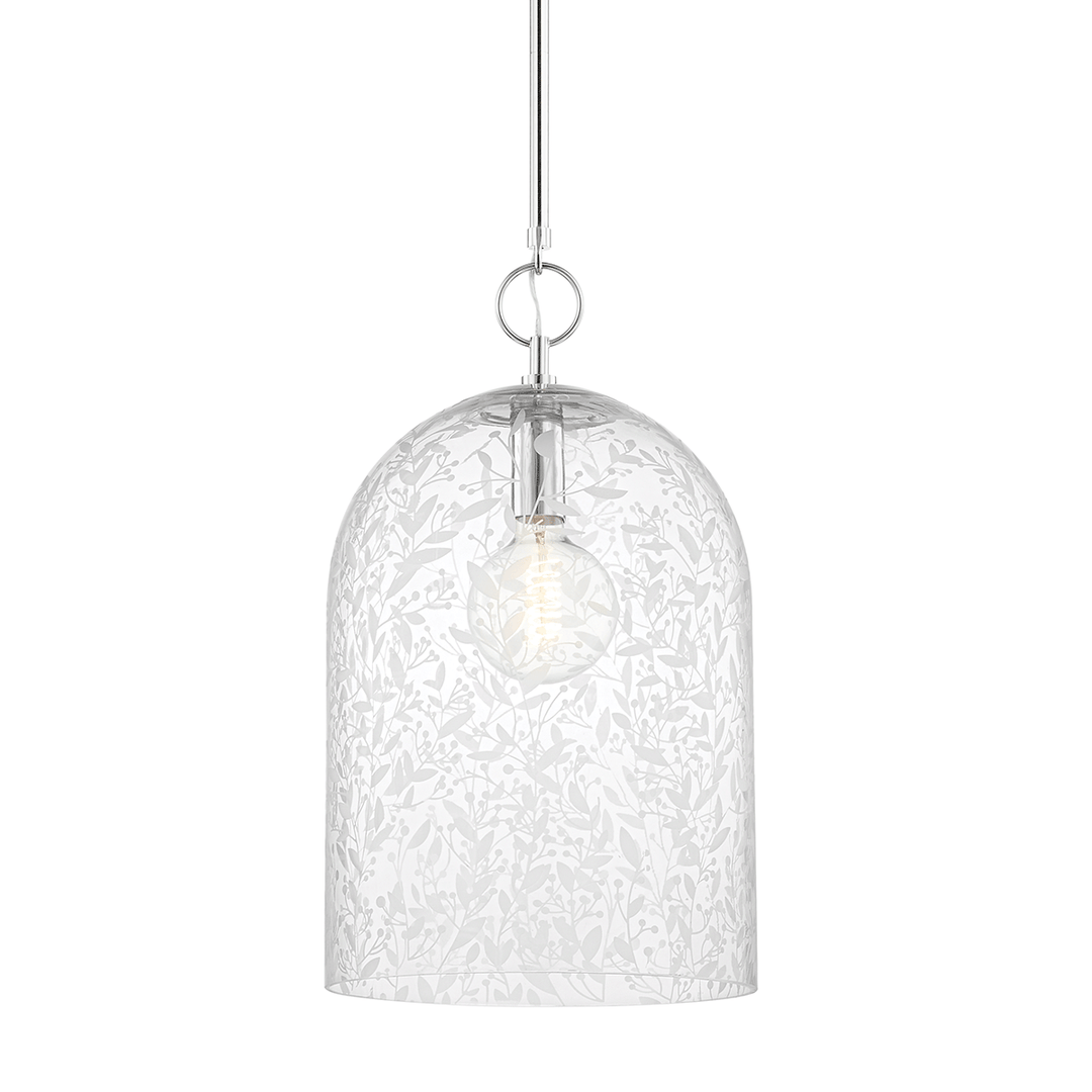 Belleville 1 Light Pendant - Large-Hudson Valley-HVL-7514-PN-PendantsPolished Nickel-2-France and Son