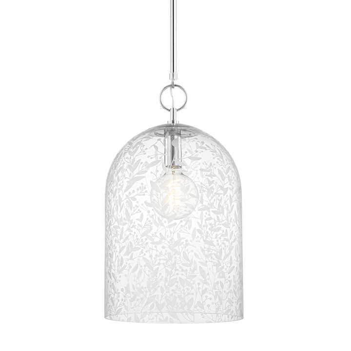 Belleville 1 Light Pendant - Large-Hudson Valley-HVL-7514-PN-PendantsPolished Nickel-2-France and Son