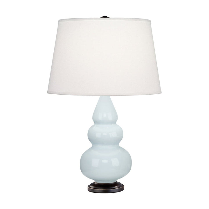 Small Short Gourd Accent Lamp - Deep Patina Bronze 24.375"H-Robert Abbey Fine Lighting-ABBEY-271X-Table LampsBaby Blue-9-France and Son