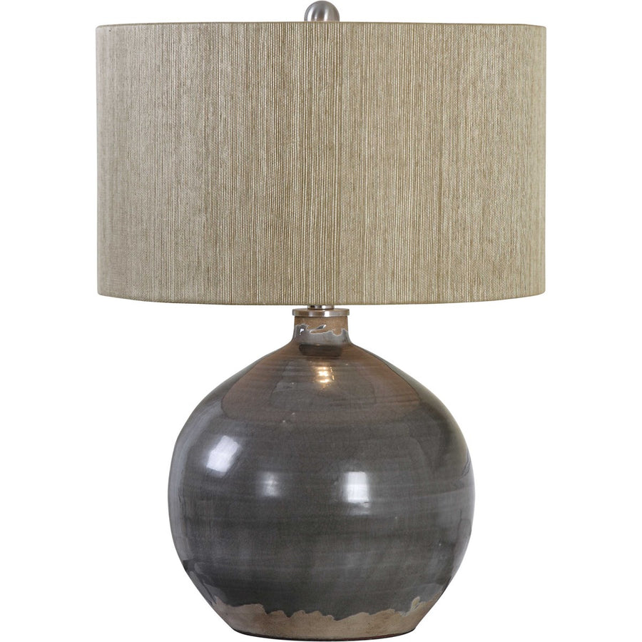 Vardenis Gray Ceramic Lamp-Uttermost-UTTM-27215-1-Table Lamps-1-France and Son