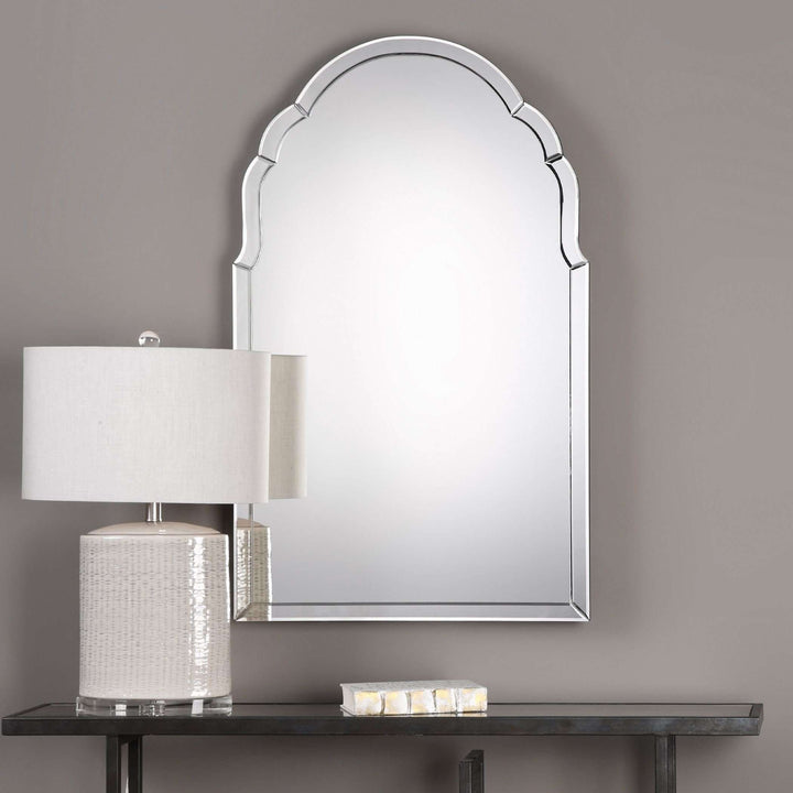 Brayden Frameless Arched Mirror-Uttermost-UTTM-09149-Mirrors-2-France and Son