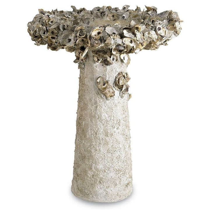 Oyster Shell Large Bird Bath-Currey-CURY-2765-Decorative Objects-1-France and Son