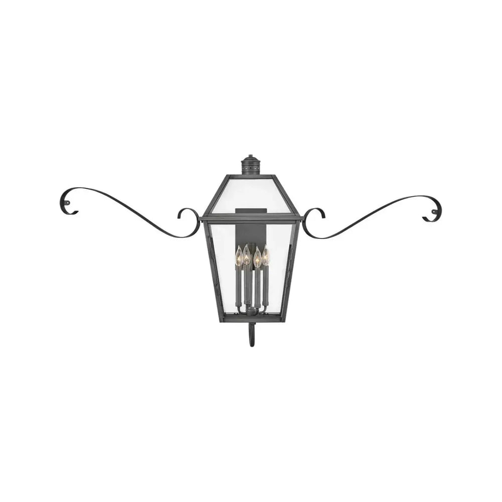 Outdoor Nouvelle - Wall Mount Lantern-Hinkley Lighting-HINKLEY-2774BLB-SCR-Outdoor Wall SconcesMedium-2-France and Son