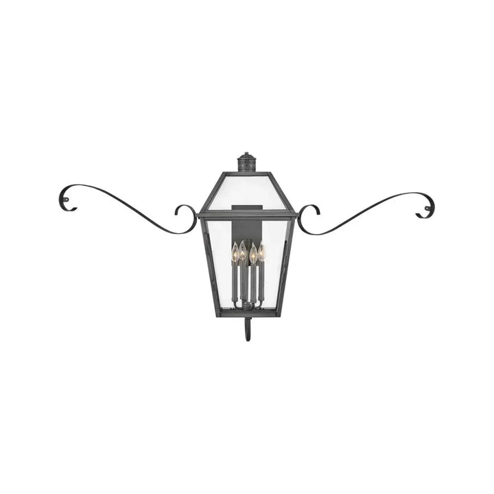 Outdoor Nouvelle - Wall Mount Lantern-Hinkley Lighting-HINKLEY-2774BLB-SCR-Outdoor Wall SconcesMedium-2-France and Son